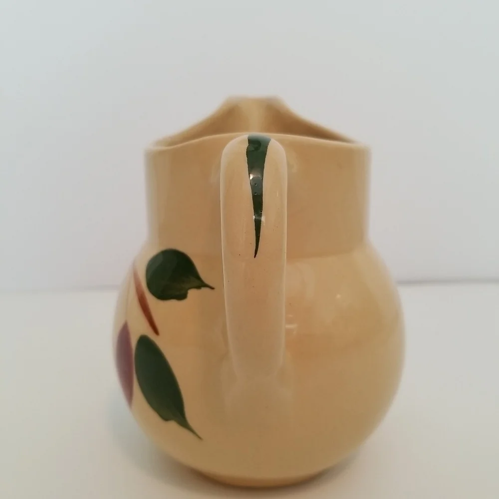 Vintage Watt Pottery #15 syrup cream Red Bud Teardrop pitcher